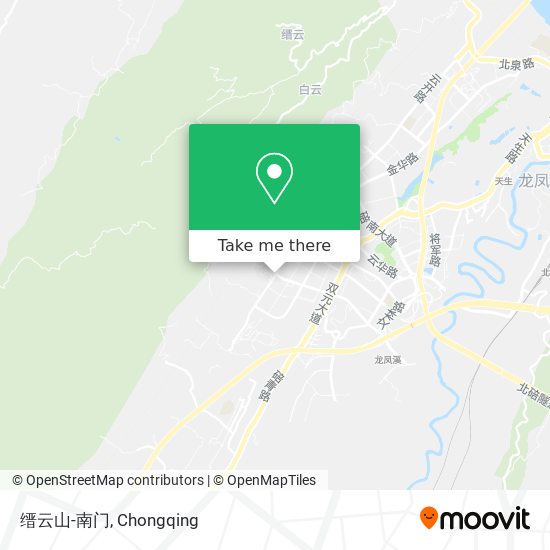 缙云山-南门 map