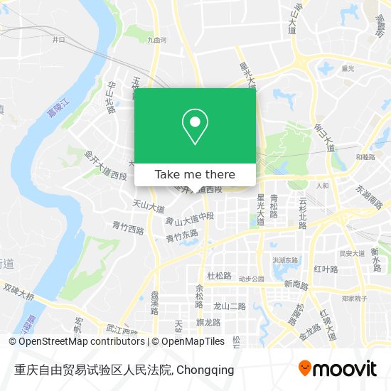 重庆自由贸易试验区人民法院 map