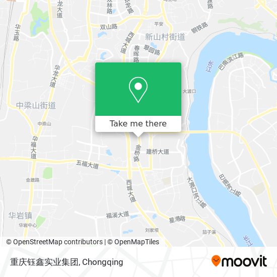 重庆钰鑫实业集团 map