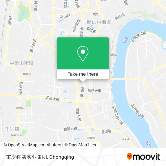 重庆钰鑫实业集团 map