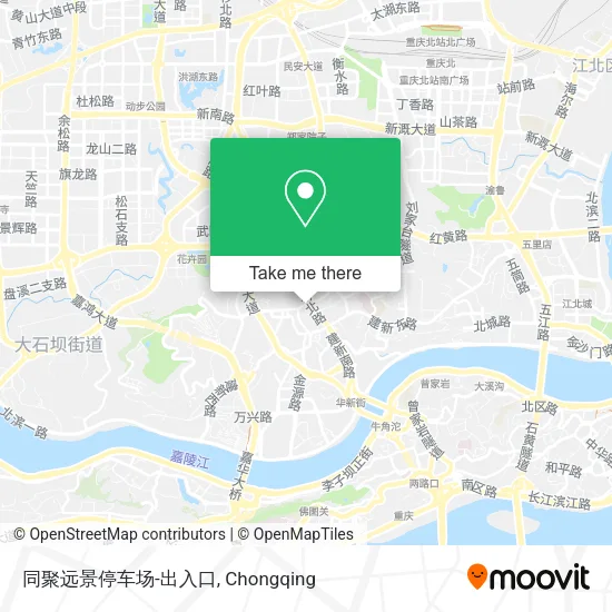 同聚远景停车场-出入口 map