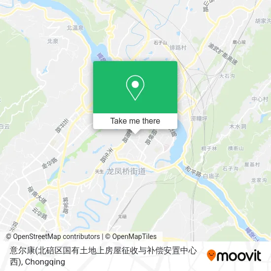 意尔康(北碚区国有土地上房屋征收与补偿安置中心西) map