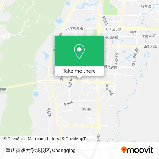 重庆寅戏大学城校区 map
