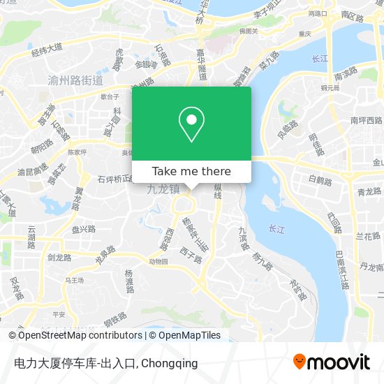 电力大厦停车库-出入口 map
