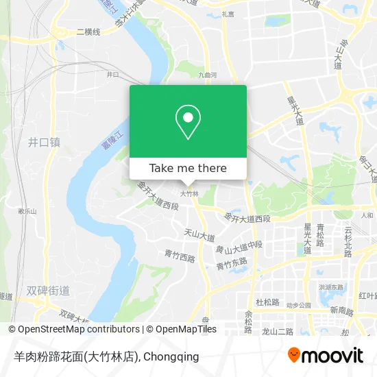 羊肉粉蹄花面(大竹林店) map