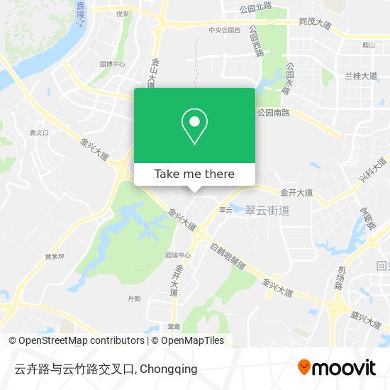 云卉路与云竹路交叉口 map