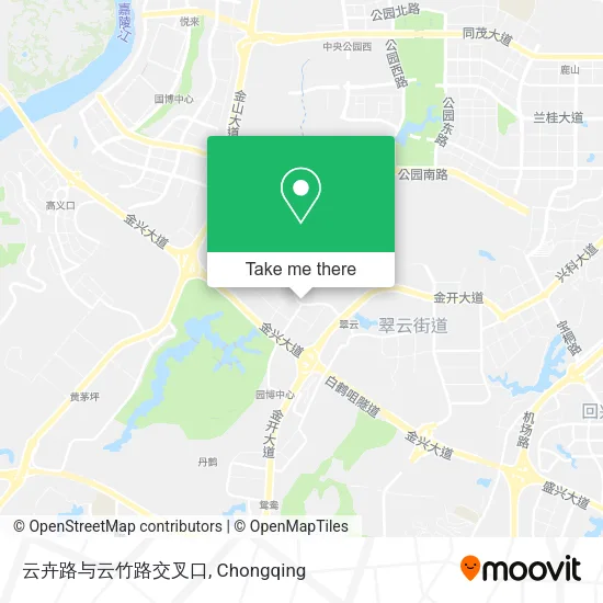 云卉路与云竹路交叉口 map