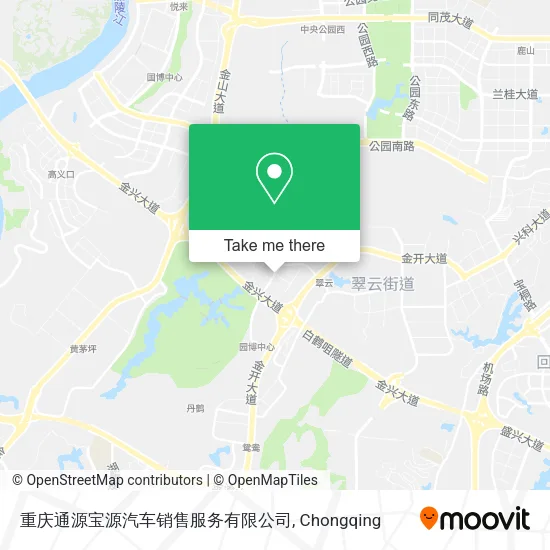 重庆通源宝源汽车销售服务有限公司 map