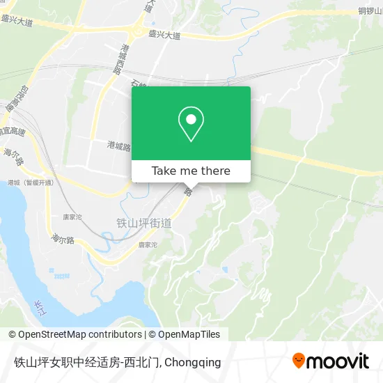铁山坪女职中经适房-西北门 map