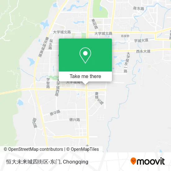 恒大未来城四街区-东门 map