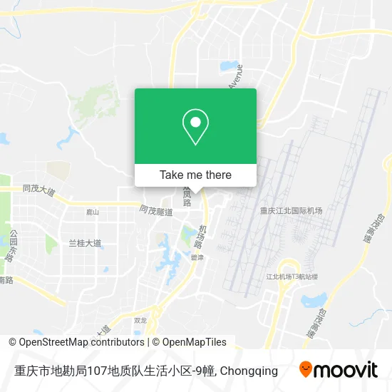 重庆市地勘局107地质队生活小区-9幢 map