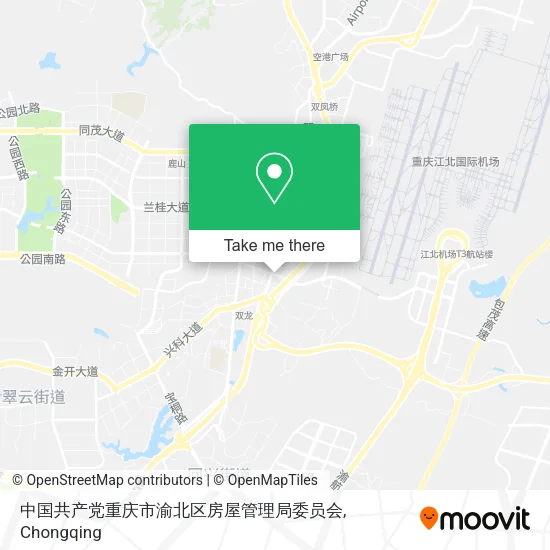 中国共产党重庆市渝北区房屋管理局委员会 map