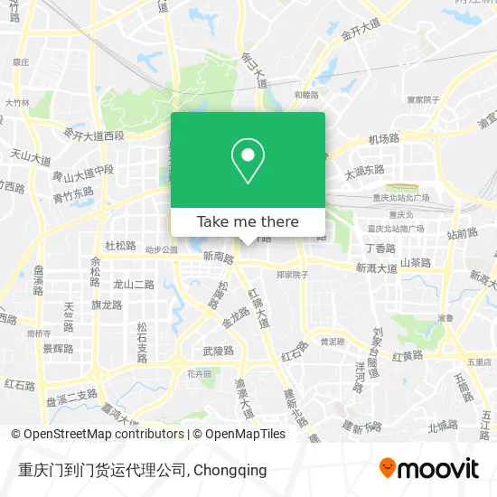重庆门到门货运代理公司 map
