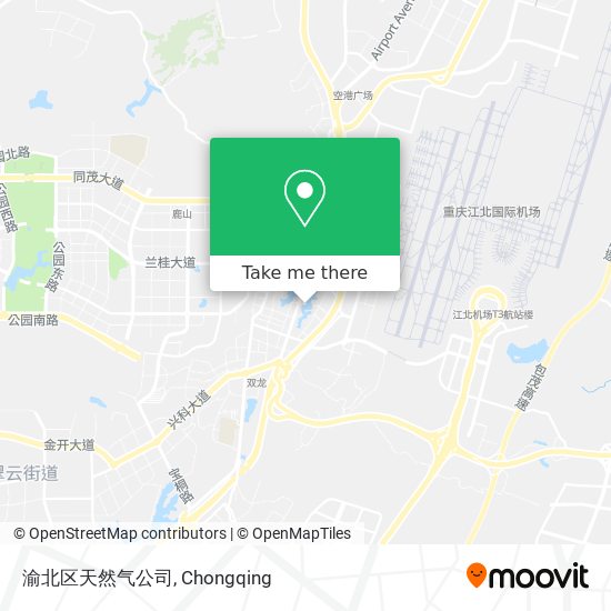 渝北区天然气公司 map
