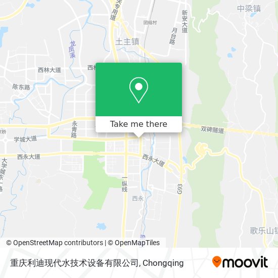 重庆利迪现代水技术设备有限公司 map