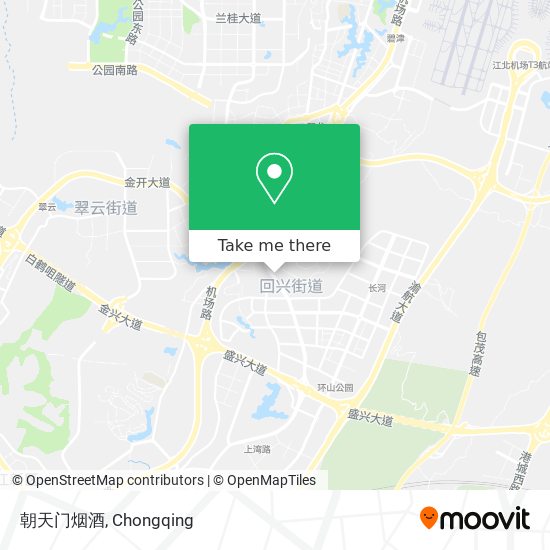 朝天门烟酒 map