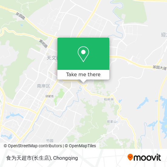 食为天超市(长生店) map