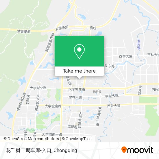 花千树二期车库-入口 map