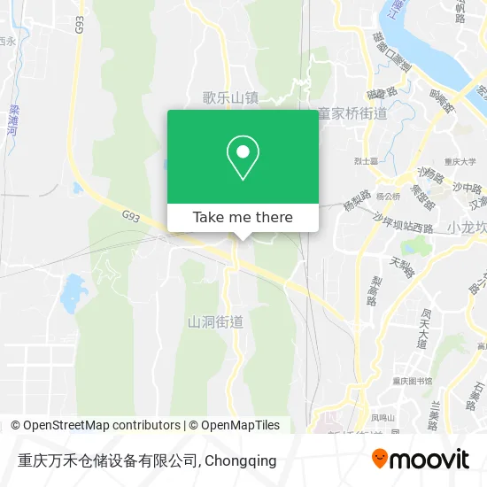 重庆万禾仓储设备有限公司 map