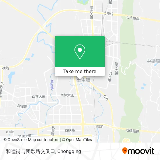 和睦街与团歇路交叉口 map