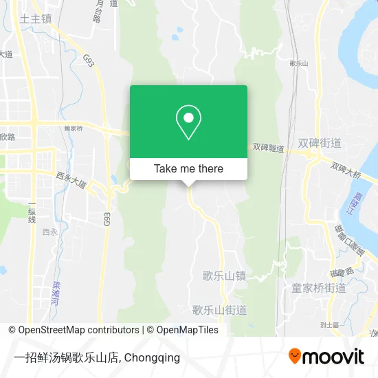 一招鲜汤锅歌乐山店 map