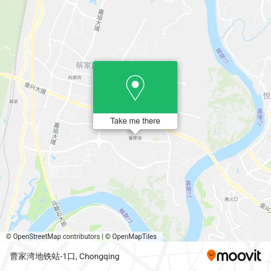 曹家湾地铁站-1口 map