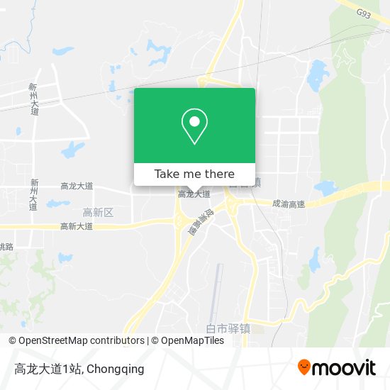 高龙大道1站 map