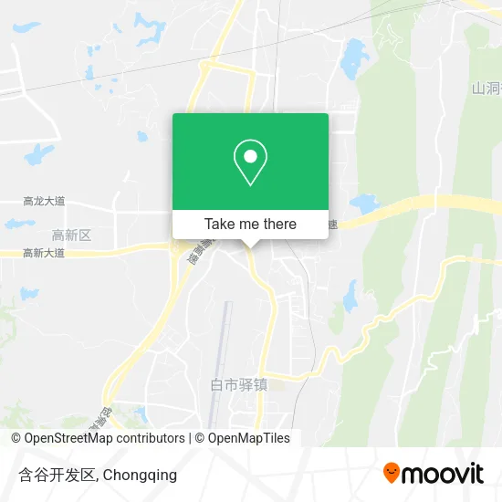 含谷开发区 map