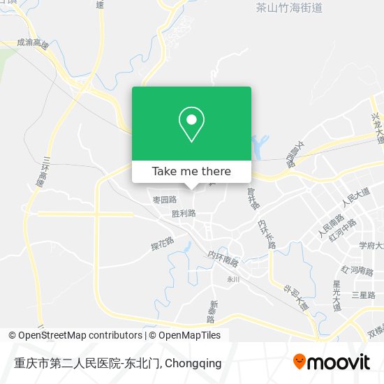 重庆市第二人民医院-东北门 map