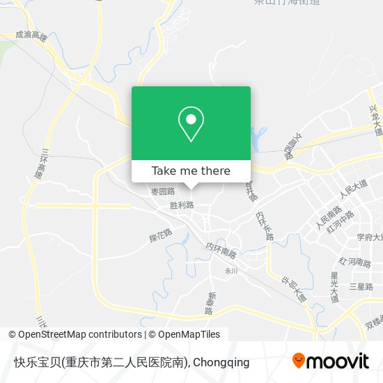 快乐宝贝(重庆市第二人民医院南) map