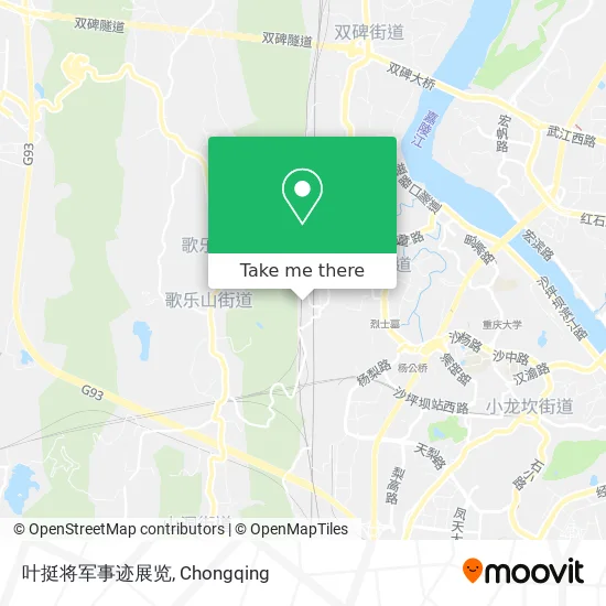 叶挺将军事迹展览 map