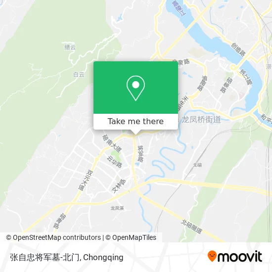 张自忠将军墓-北门 map