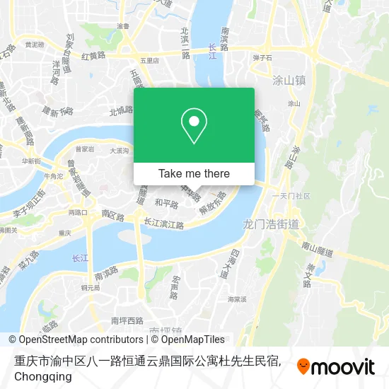 重庆市渝中区八一路恒通云鼎国际公寓杜先生民宿 map