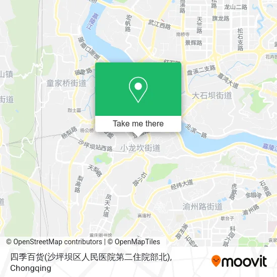 四季百货(沙坪坝区人民医院第二住院部北) map