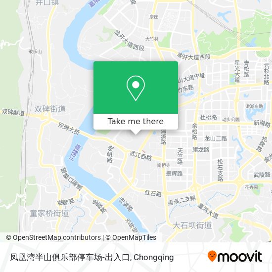 凤凰湾半山俱乐部停车场-出入口 map