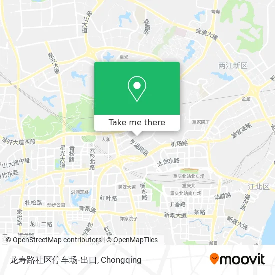 龙寿路社区停车场-出口 map