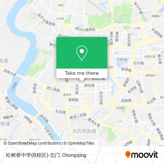 松树桥中学(B校区)-北门 map