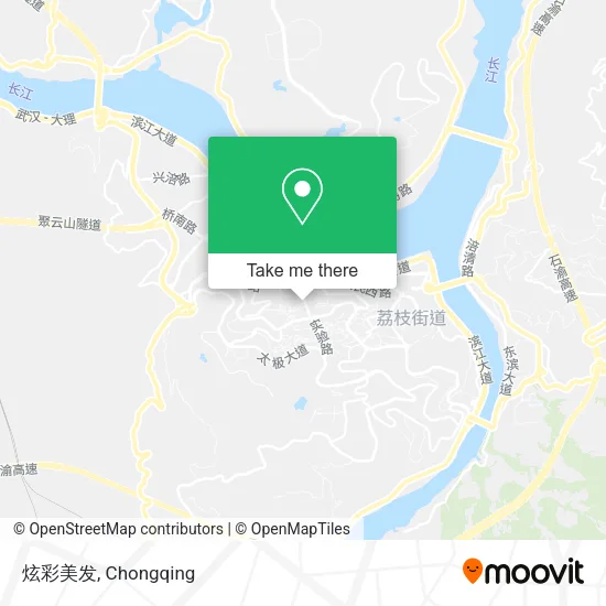 炫彩美发 map