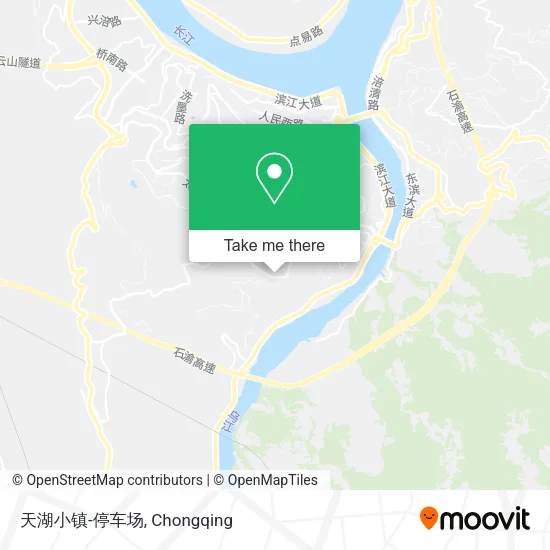 天湖小镇-停车场 map
