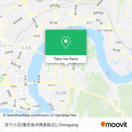 苏宁小店(重庆南岸腾黄路店) map