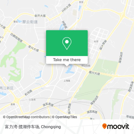 富力湾-揽湖停车场 map