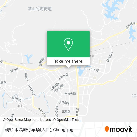 朝野·水晶城停车场(入口) map