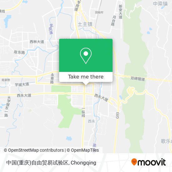 中国(重庆)自由贸易试验区 map