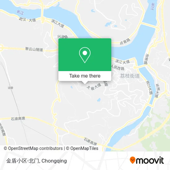 金盾小区-北门 map
