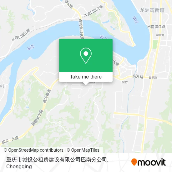重庆市城投公租房建设有限公司巴南分公司 map