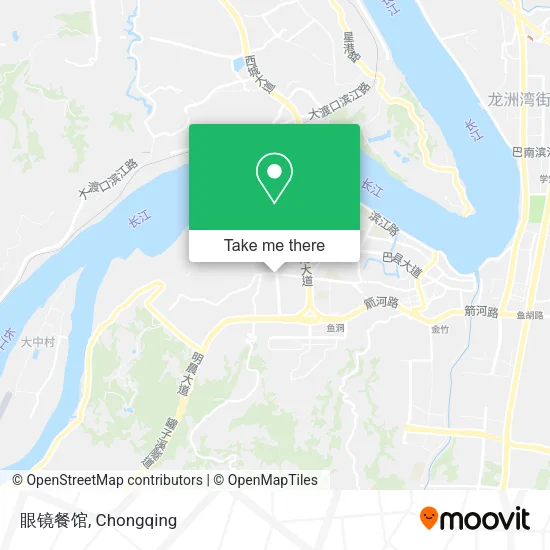 眼镜餐馆 map