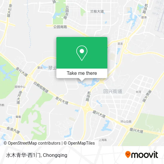 水木青华-西1门 map