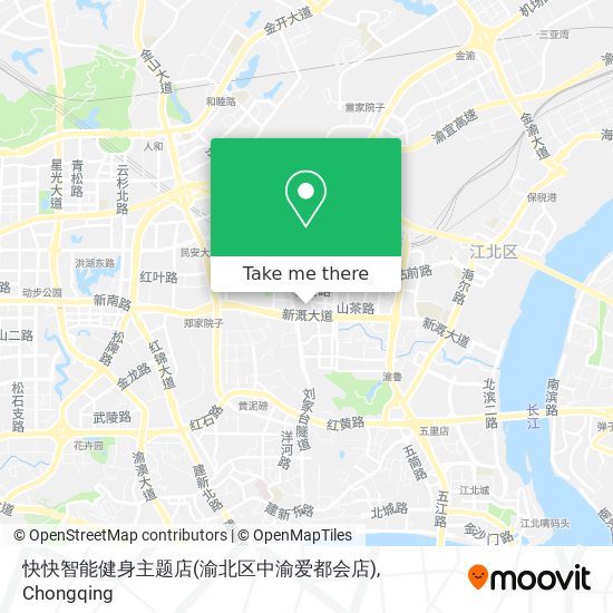 快快智能健身主题店(渝北区中渝爱都会店) map