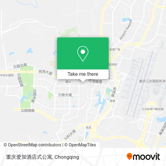 重庆爱加酒店式公寓 map