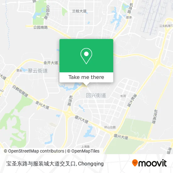 宝圣东路与服装城大道交叉口 map